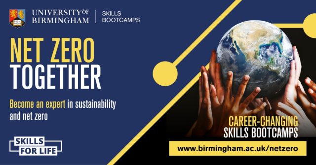 Skills Bootcamp Net Zero Together short course at UoB